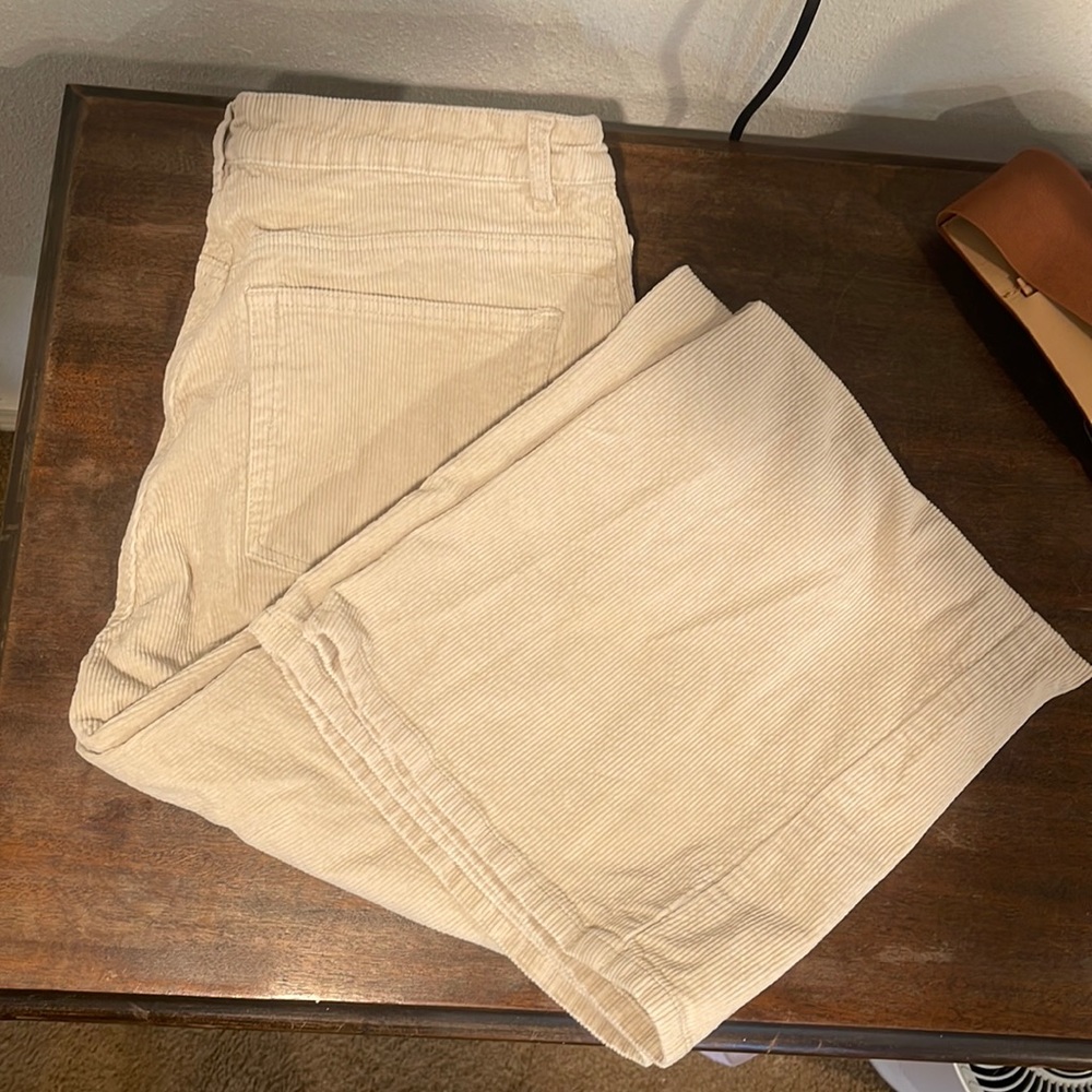 Off-white corduroy pants